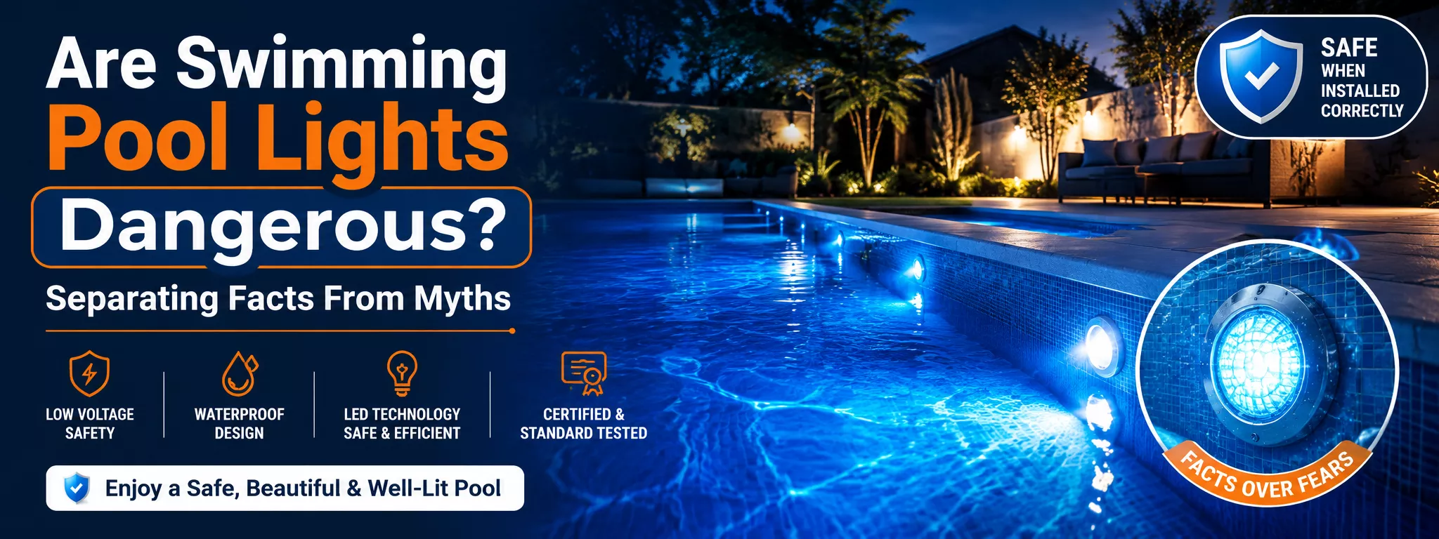 Are Swimming Pool Lights Dangerous? Separating Facts From Myths