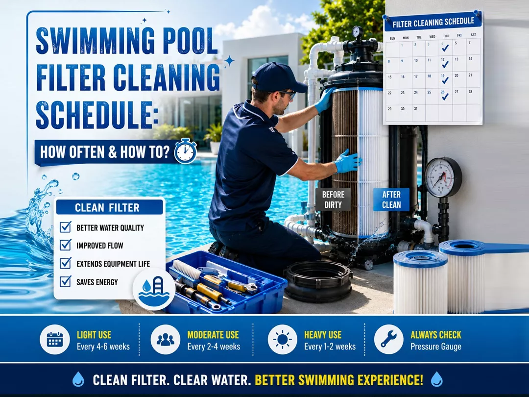 Swimming Pool Filter Cleaning Schedule: How Often & How To?
