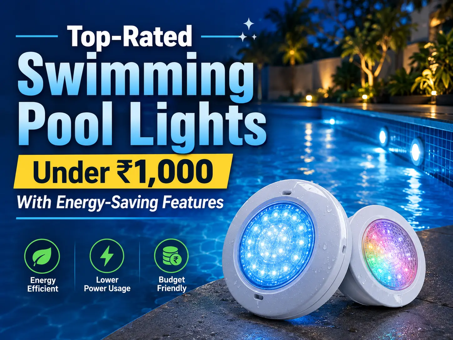 Top-Rated Swimming Pool Lights Under ₹1,000 With Energy-Saving Features


