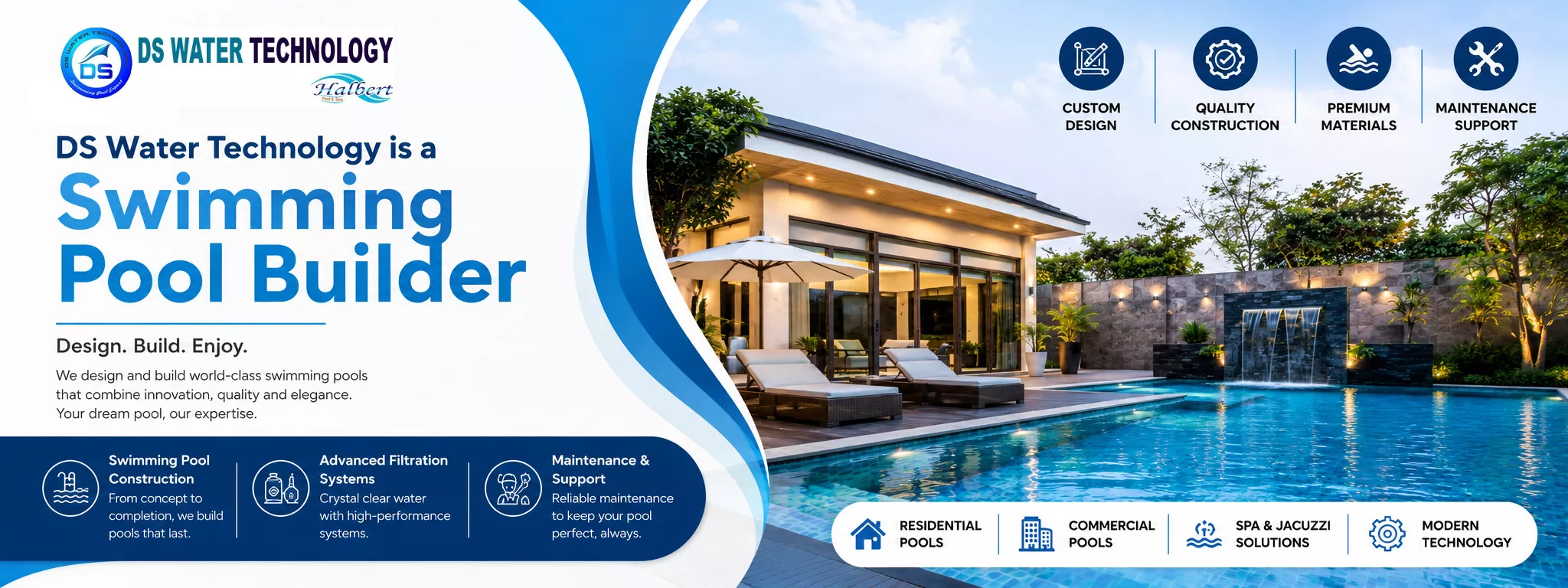 DS Water Technology is a Swimming Pool Builder