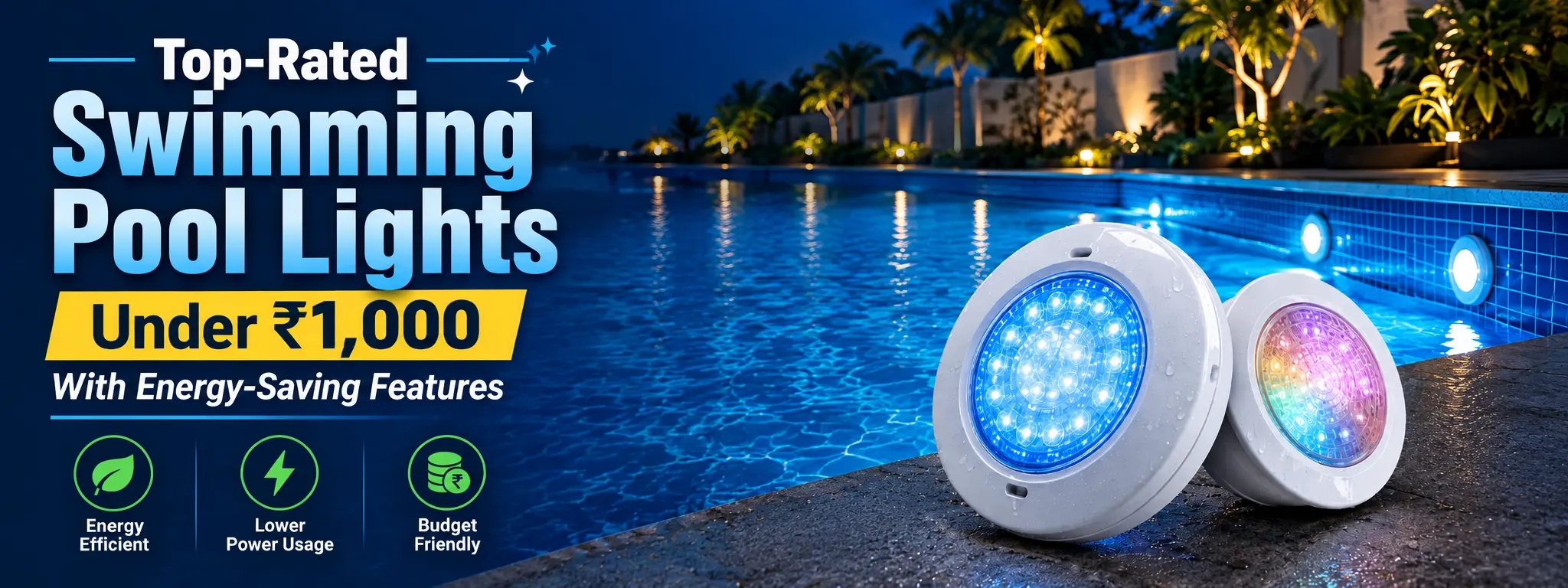 Top-Rated Swimming Pool Lights Under ₹1,000 With Energy-Saving Features