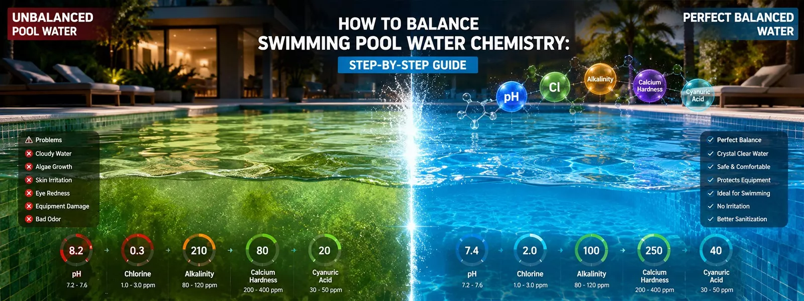How to Balance Swimming Pool Water Chemistry: A Step-by-Step Guide