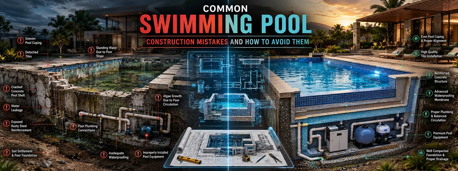 Swimming Pool Construction Mistakes That Cost Indian Homeowners Lakhs (And How to Avoid Them)