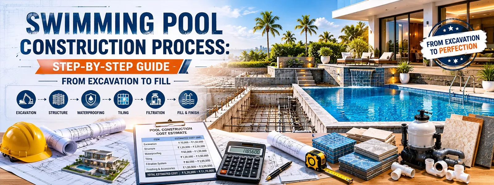 Swimming Pool Construction: Complete Step-by-Step Guide for India