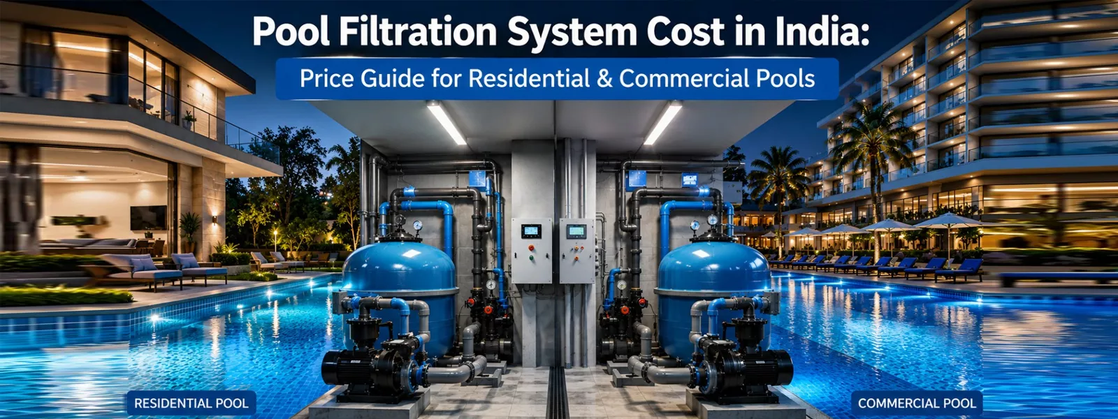 Swimming Pool Filtration System Cost in India - Complete Price Guide