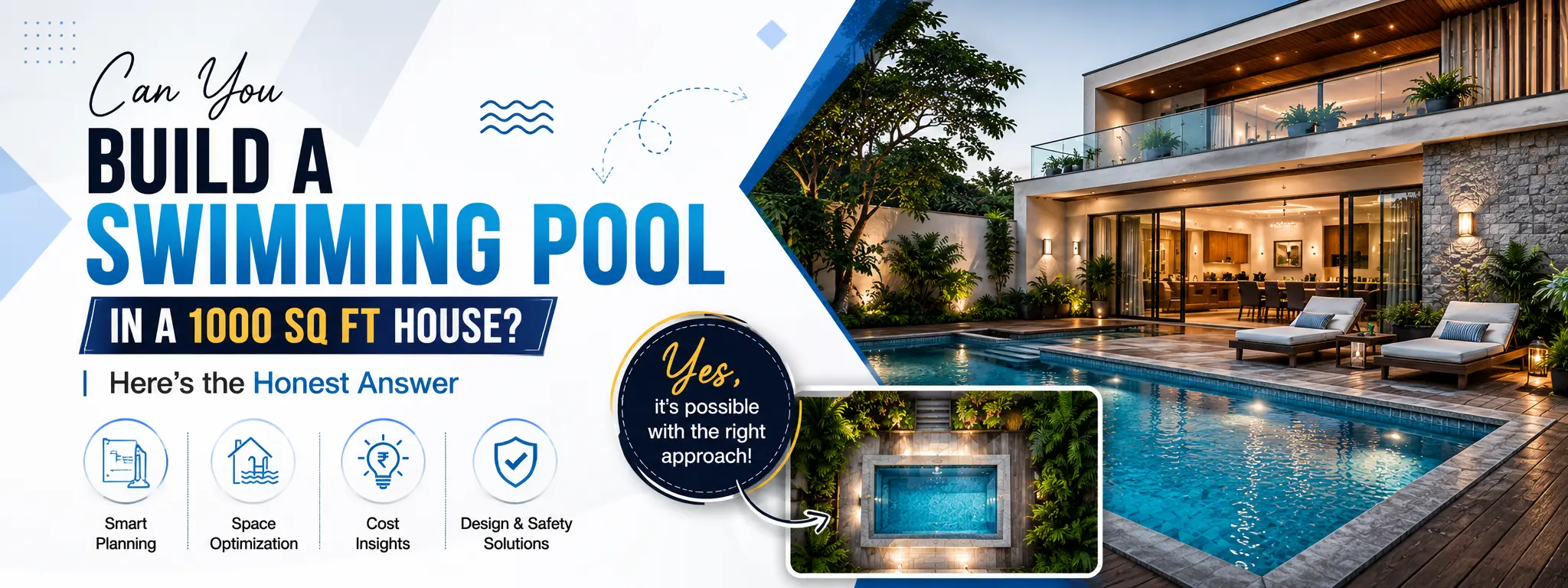 Can You Build a Swimming Pool in a 1000 Sq Ft House? Here's the Honest Answer