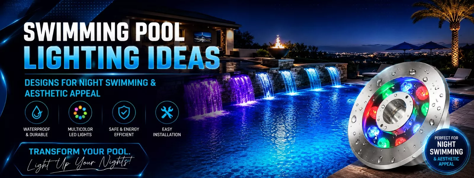 Swimming Pool Lighting Ideas: Transform Your Pool for Night Swims and Stunning Visuals