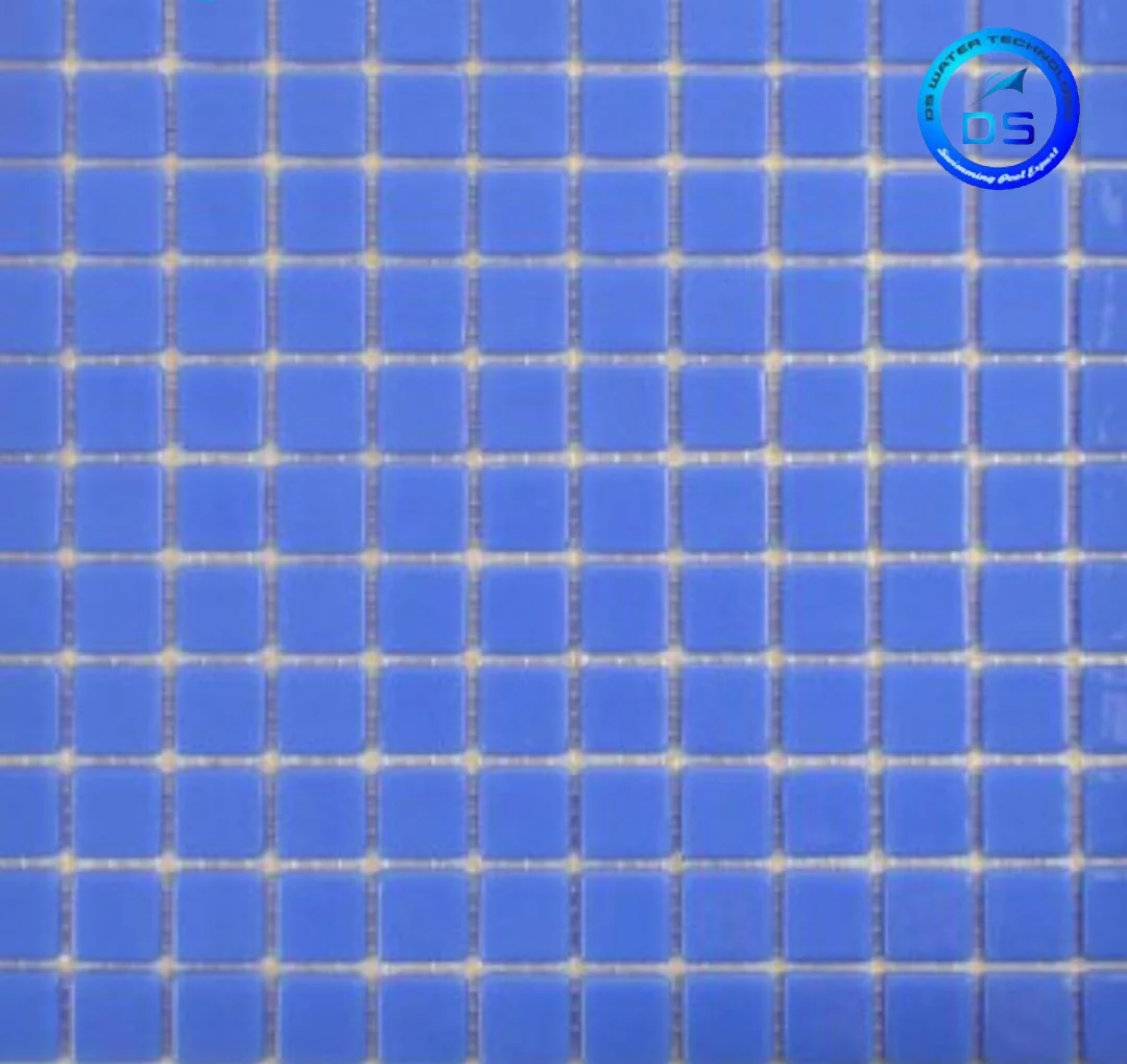 Azure Square Mosaic Pool Tile
