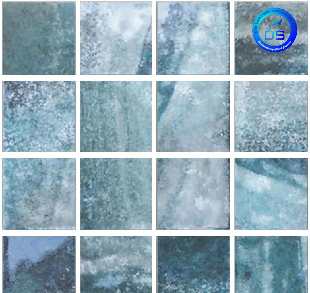 Light Blue Square Mosaic Tile